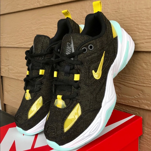 NEW Nike M2K TEKNO LX Denim Women’s Bright Citron - Picture 9 of 10